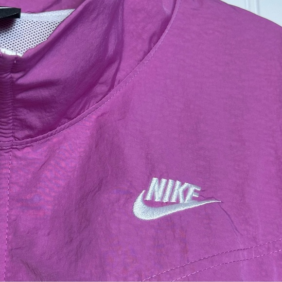 Nike women’s Sportswear Icon Clash Woven Track Jacket Blue Pink white 1X  Sporty - Picture 9 of 17